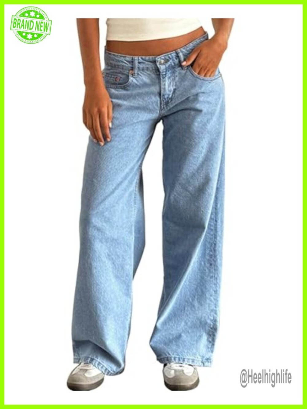 Wide Leg Low Rise Baggy Jeans Y2K Boyfriend Straight Denim Pants